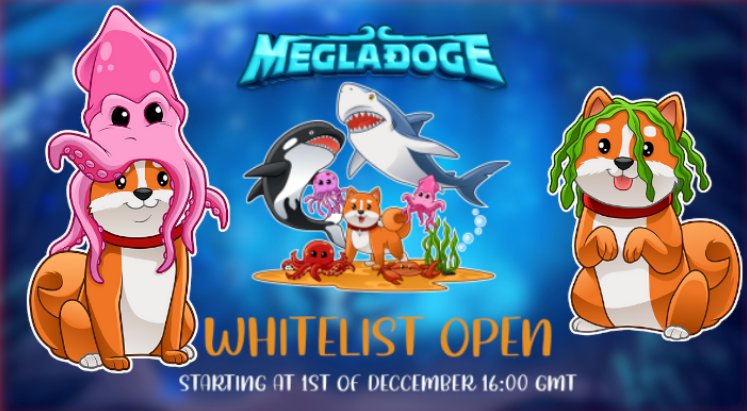 🐳 Megladoge Whitelist 🌊

🐡 Do you want to participate in Megladoge Whitelist? Here is a link sweepwidget.com/view/42166-y4j… 🐠

🐙 End Date: December 19, 2021 @ 8:59 pm 🦞
🦪 Hurry to participate! 🦐

megladoge.com

#NFT #staking #NFTcollection #NFTgame #gamereward