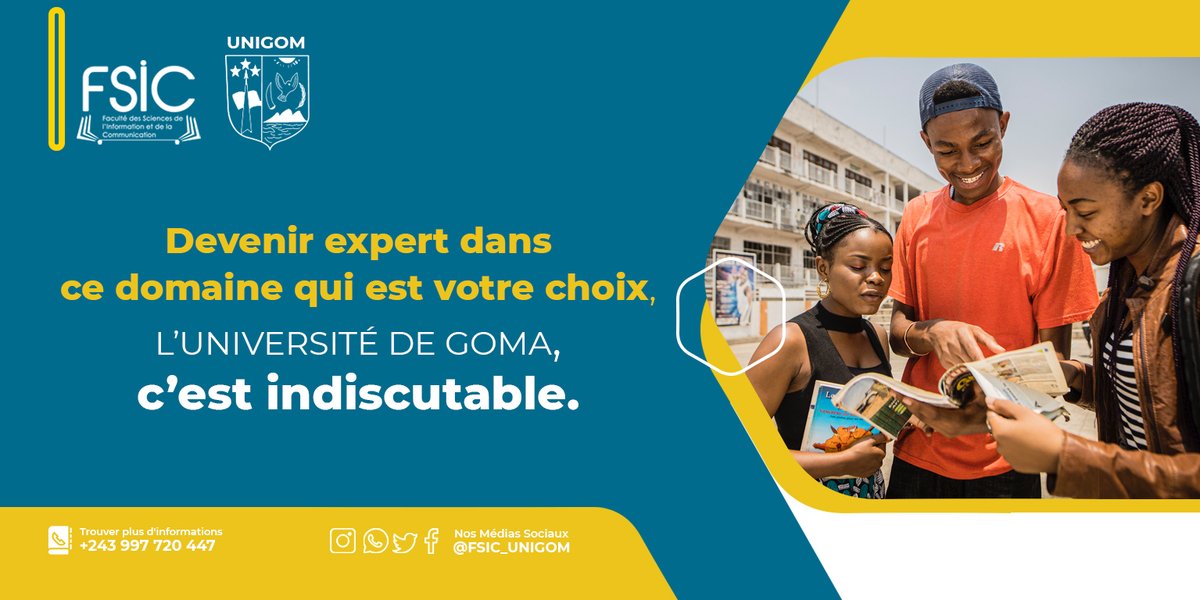 L'inscription pour l'année académique 2021-2022 est déjà ouverte.
Alors chosissez votre faculté !
 Bienvenu, welcome,Karibu ! 

#Unigom #Sic