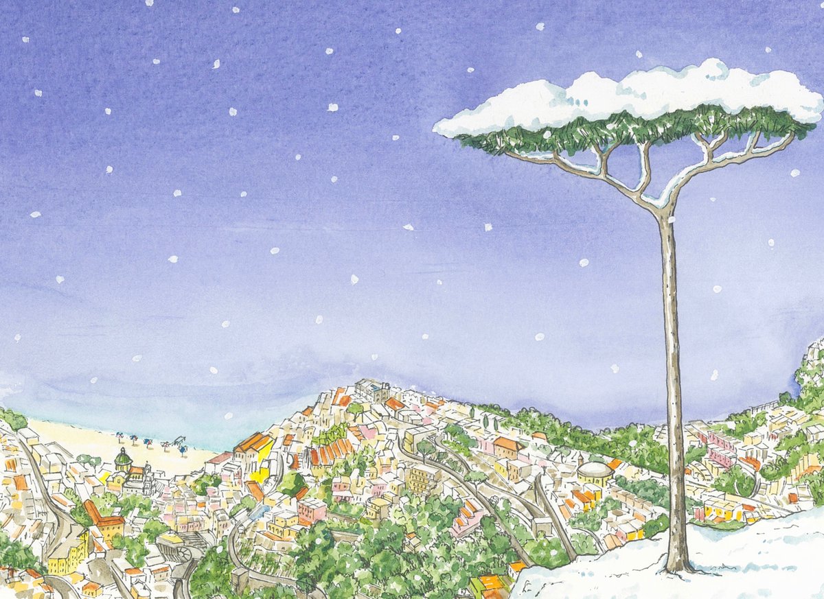 Le Sirenuse (@lesirenusehotel) on Twitter photo Once again we asked talented British artist and illustrator Rebecca Campbell <a href="/r_campbellart/">Rebecca Campbell</a> to design a festive season greetings card for Le Sirenuse, and we love the result: a wintry but still colourful Positano seen from the perspective of a lonely, snow-dusted pino marittimo. Once again we asked talented British artist and illustrator Rebecca Campbell <a href="/r_campbellart/">Rebecca Campbell</a> to design a festive season greetings card for Le Sirenuse, and we love the result: a wintry but still colourful Positano seen from the perspective of a lonely, snow-dusted pino marittimo.