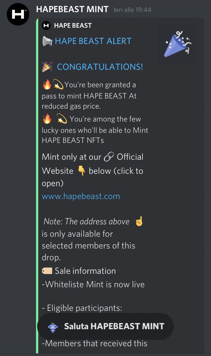 Nossshin's tweet photo. @HAPEBEASTGANG @LucaWolfeMurray Is this a scam ? I just received this on Discord https://t.co/16DNMgjQAp