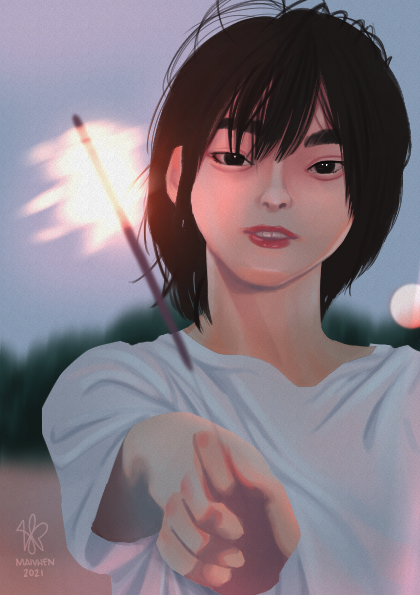 maivhen's tweet photo. I did a study cause I forgot how to draw comfortably again 🥲 Gonna be doing more studies. I love how I rendered this though ♥️ definitely out of my comfort zone https://t.co/UVnu49fnSp
