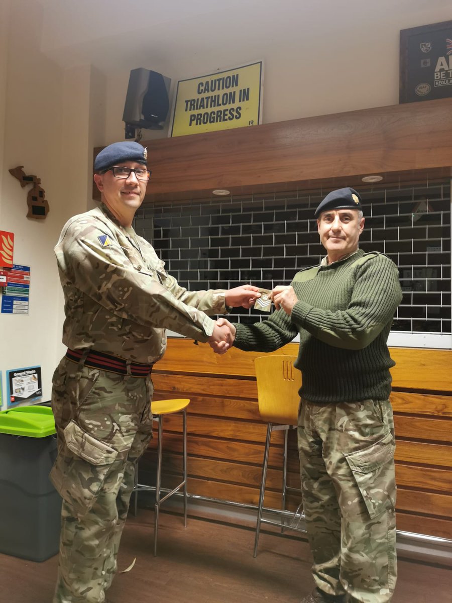 203Squadron's tweet photo. It’s been a great end to the year for 203 Squadron filled with lots to celebrate, SSgt Furie has been promoted, WO2 Wright has taken over as our Squadron Sergeant Major and to top off the year 203 Squadron won the Regimental Commanding Officers Patrol Challenge, well done to all. https://t.co/InkMuWxRVK