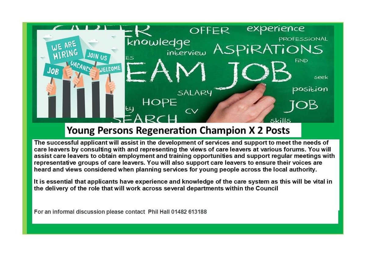 Are you passionate about supporting young people to achieve their potential? Are you a good communicator and able to develop relationships with young people ? Come and join the team. hullcc.gov.uk/jobs/early-hel…