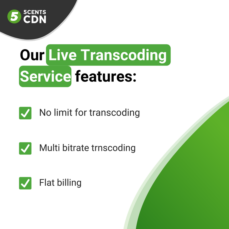 5centsCDN's tweet image. 💻 Our live transcoding feature improves the viewer experience by allowing you to deliver a live stream in multiple bitrates, in order to match the viewer’s connection speed. 

Get started!
👉

#5centsCDN #LiveTranscoding #Streaming #Transcoding #CustomLiveTranscoding
