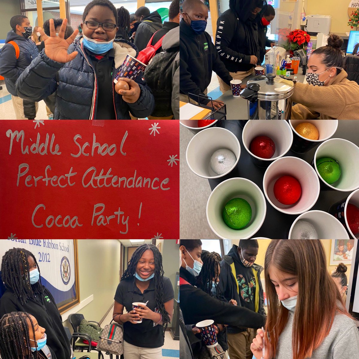 AnnieFisherSTEM's tweet photo. Perfect Attendance Party for our Middle School students this morning! Celebrating them showing up and learning every day with some hot cocoa bombs and cozy vibes! #thecoldneverbotheredusanyways #cocoacrew @msboratko @corinne_barney @MrRichT1P https://t.co/kKkqGkj3zb