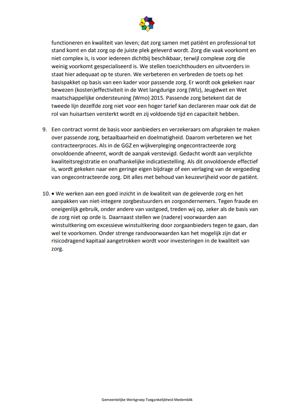 Acht punten in het #regeerakkoord over mensen met een beperking en de Wmo.