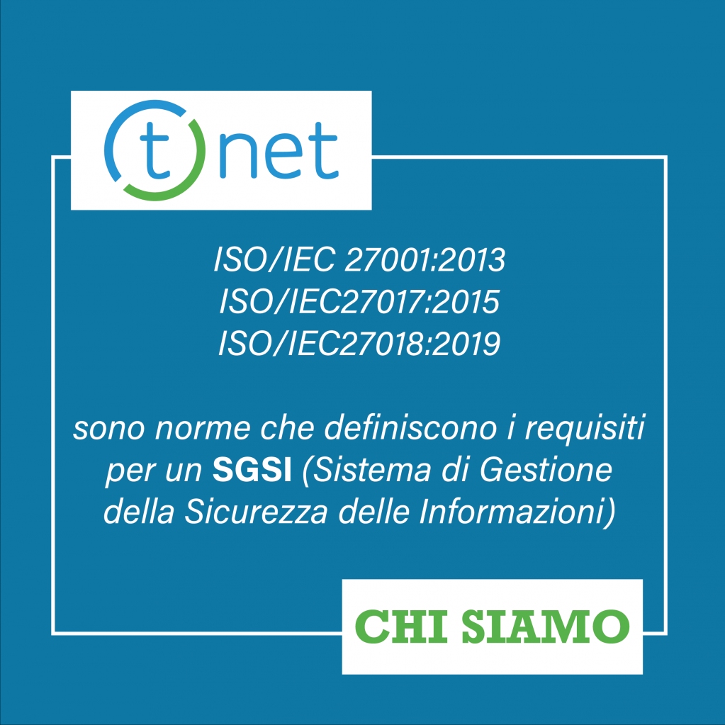 👉Sai che la qualità #Tnet è certificata dai principali enti di certificazione europea?

✅ISO/IEC 27001:2013 
✅ISO/IEC27017:2015
✅ISO/IEC27018:2019 

👉 Scopri tutte le #certifcazioni T.net ➡️ tnet.it/certificazioni…

#WeAreTnet #CyberSecurity #Innovation