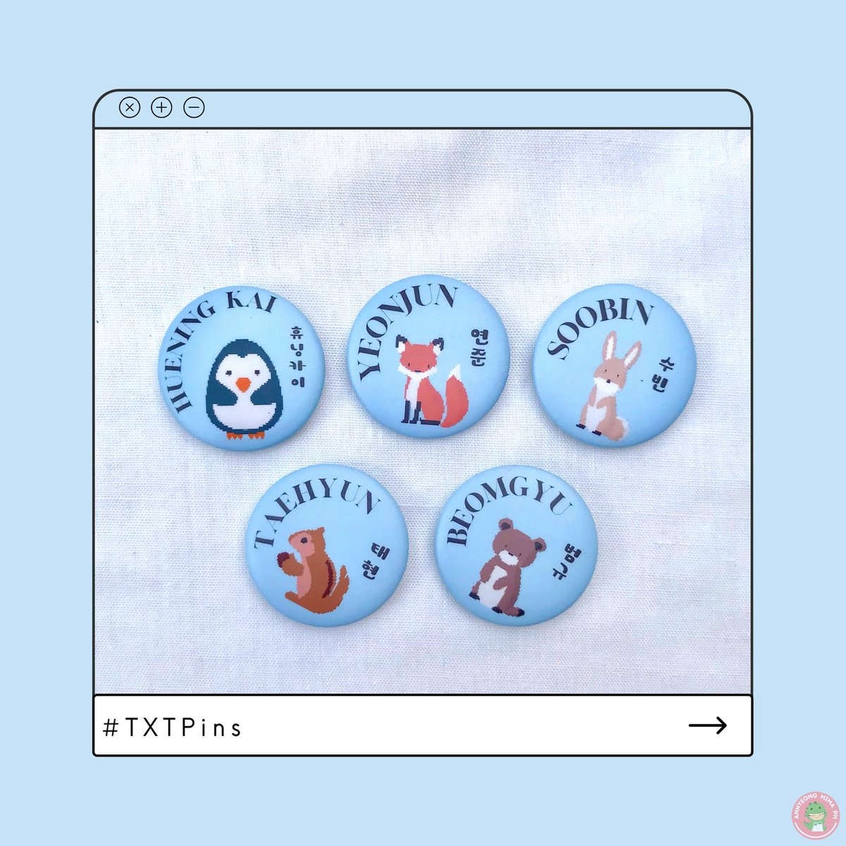 annyeongmimaph's tweet photo. Annyeong, Mima! ๐ฆ๐
These pins are ํ๋๋ฟ์ธ ๋ด special ๐
Tag your MOA bestie now ๐ค
Pins: 35php each
3 pins: 100php (add 130php for tote bag)
TXT set (10 pins): 340php
+ freebies!!!
Pre-order here:
https://t.co/i1EhDFdCfc
#PinsBeWithU
#TXTPins
#MIMAcollections https://t.co/oqLK9WXYuE