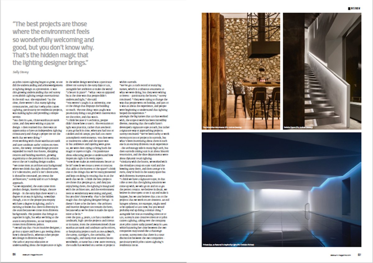 lightdesint's tweet photo. Sally Storey the design director at LDI did an interview with @arc_mag which is in their latest feature.
Click the link in our bio to read the article on pages 34-38.
#lightingdesigninternational #lightingdesign #lighting #design #designinspo #arcmagazine #sallystorey https://t.co/jTKaGpkp4p