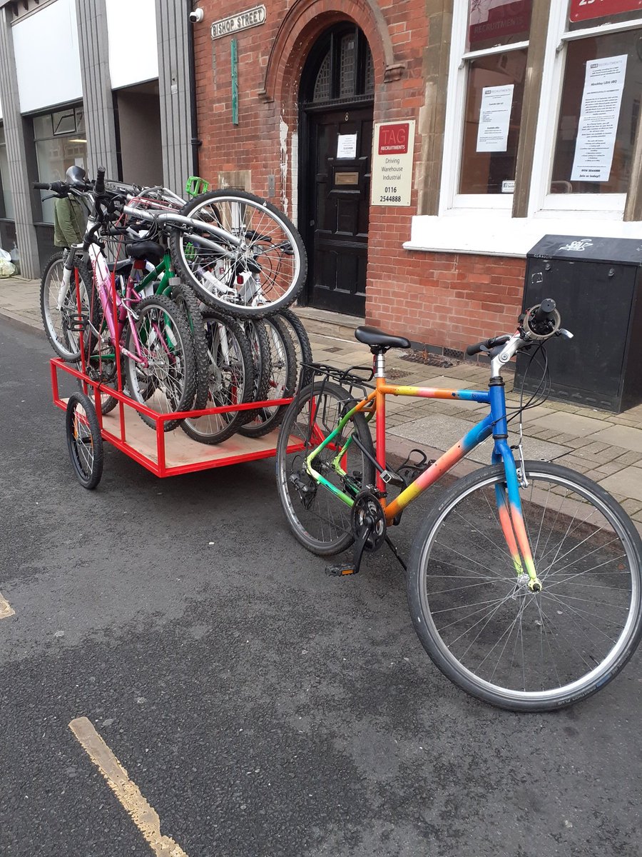 NorthsideBikes_'s tweet photo. Just asked for bike donations and Dwight from @CyclesCommunity has already give us some! These will help a lot with funding projects for next year.
#bikedonation #workingtogether #localbikeshops https://t.co/Cq7fKti7Ll