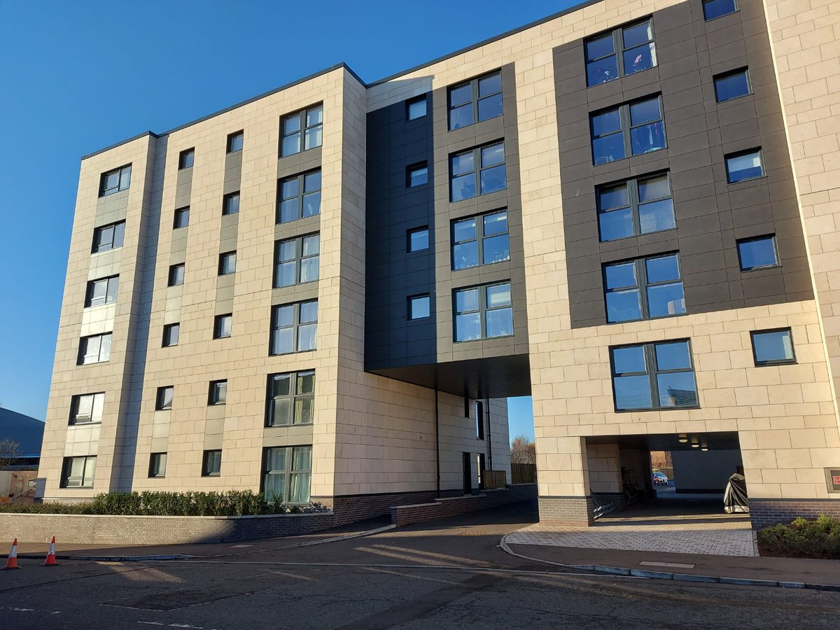 #stonecladding at G3 Square, Minerva Street #Glasgow supplied by alteregofacades.co.uk first class installation by <a href="/EntecDesign/">Entec Design</a> #Portugal #Limestone #facade