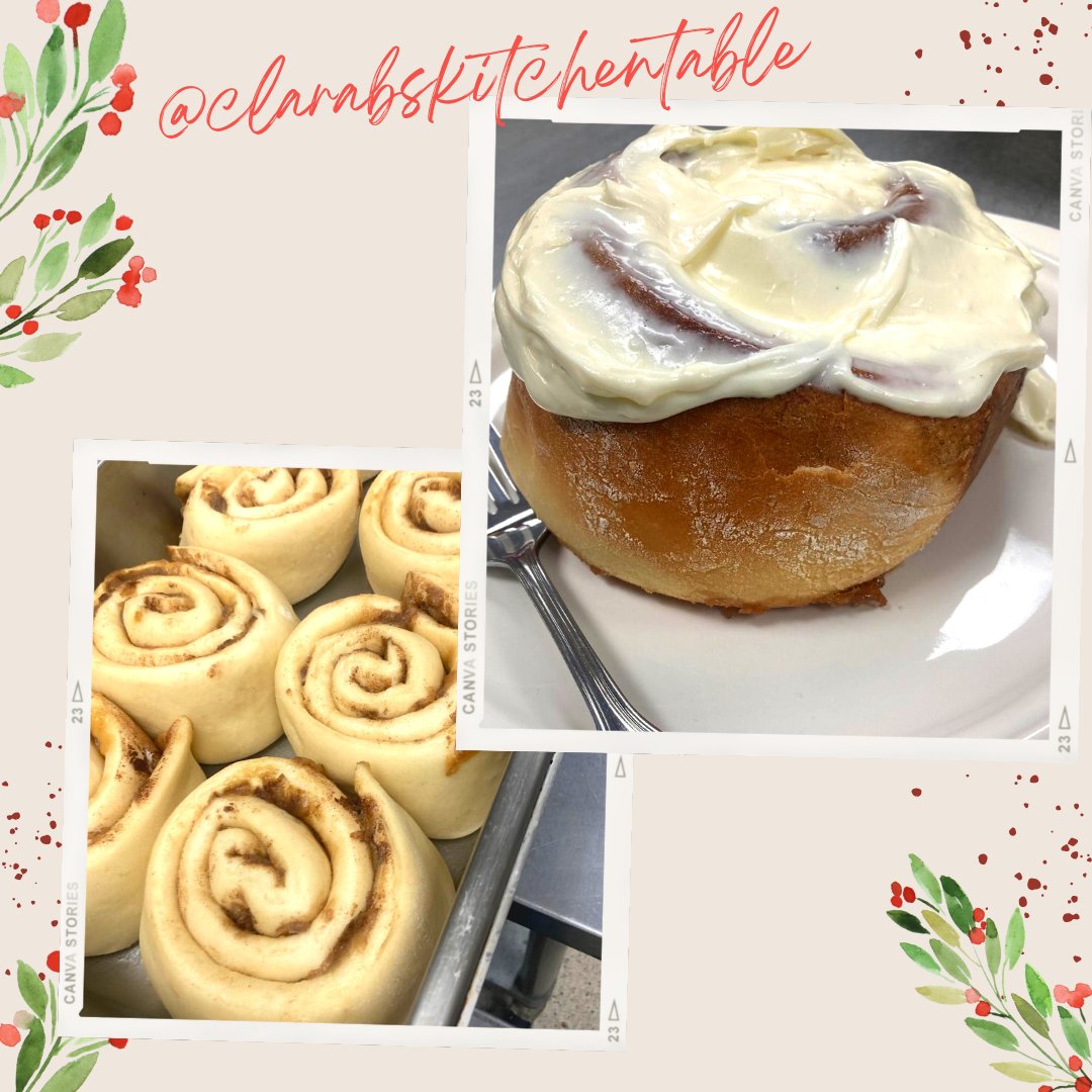 ClaraBsKitchen's tweet photo. NEW Cinnamon roll TEXAS style...This Thursday 12/16 join us at Peace by Piece !!! @peacebypiececo
#metroeastfoodtruck #stlfoodtrucks #stlfood #bellevillelocal #bellevilleillinois #womenownedbusiness #smallbusiness #clarabskitchentable ๐ ๐ณ https://t.co/DLOW7hetZG