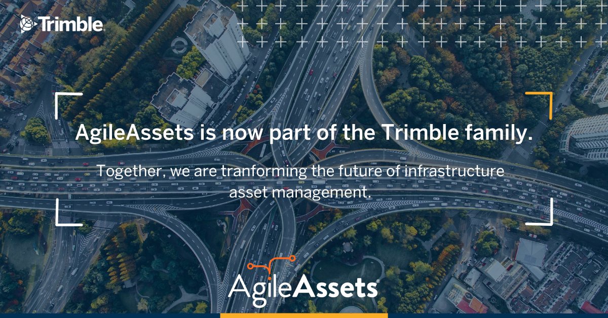 TrimbleCorpNews's tweet photo. We are excited to welcome @AgileAssets to the Trimble team. Their powerful Software-as-a-Service (SaaS) #infrastructure asset management solutions provide organizations with advanced analytics for strategic decision-making.

Read the full press release: https://t.co/S8pwCehRww https://t.co/lIeutZCVJb