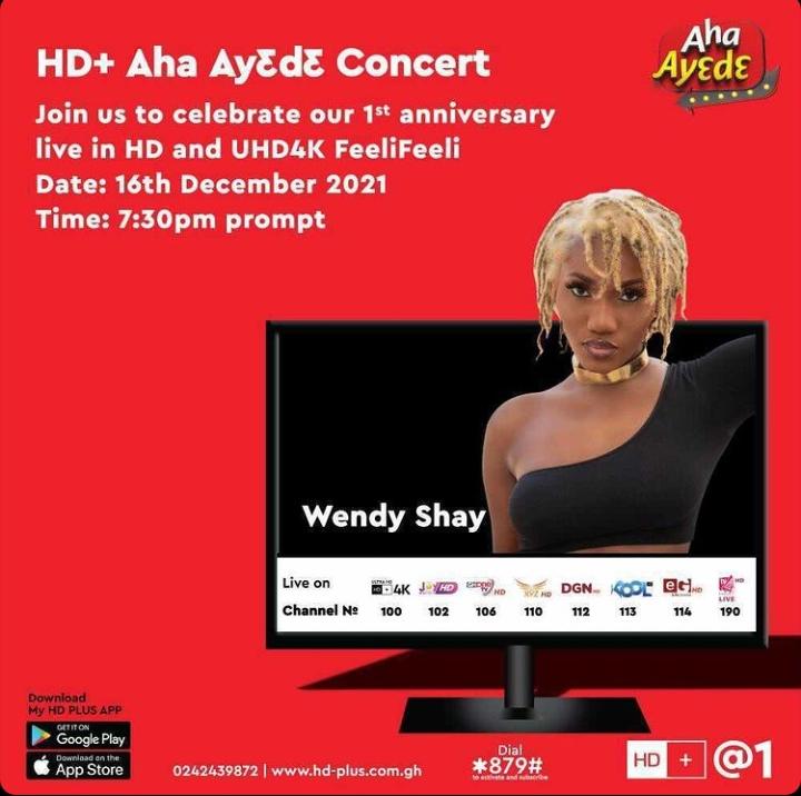 cobo2official's tweet photo. HD+ Aha Ay3d3 Concert happens tomorrow 16th December 2021 with your undisputed Queen of hits Wendy Shay🔥🔥🔥🔥
@sambahflex
@Kwamedadziegh
@BhimwaaShayness
#Decembershows https://t.co/kivRQHu4ZC