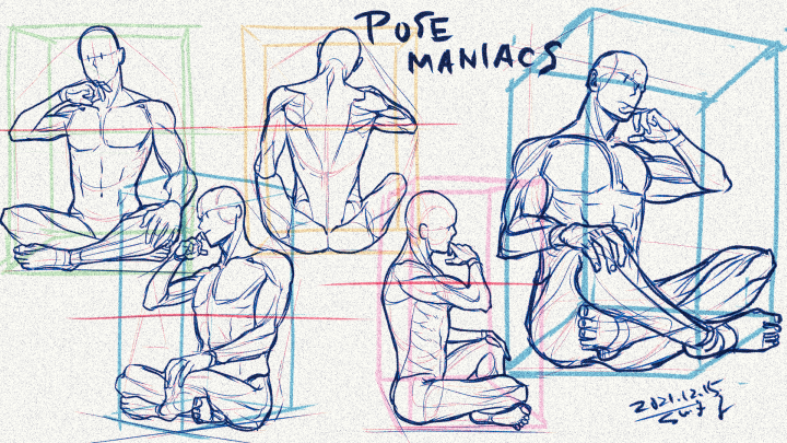 20211215ポーマニ/あぐ～ら
#PoseOfTheDay #posemaniacs 