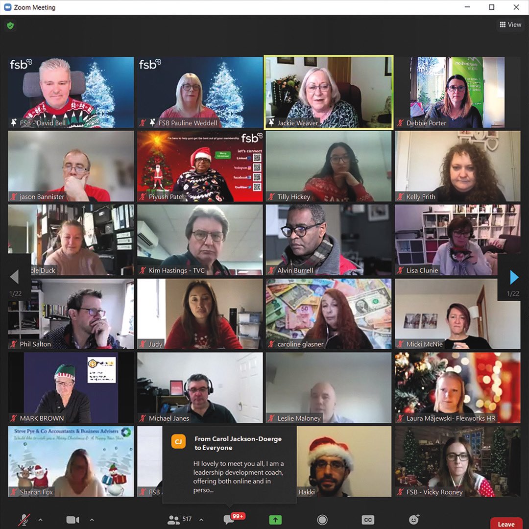 destination_www's tweet photo. Weโve just hit peak Zoom for 2021 with an @fsb_policy Big Small Business Networking UK session this morning featuring Zoomโs biggest star (apart from Professor Robert Kellyโs videobombing kids back in 2017 maybe) Jackie Weaver!
#fsbnetworking #smallbusinessuk #SmallBusiness https://t.co/zwhZetg9Vz