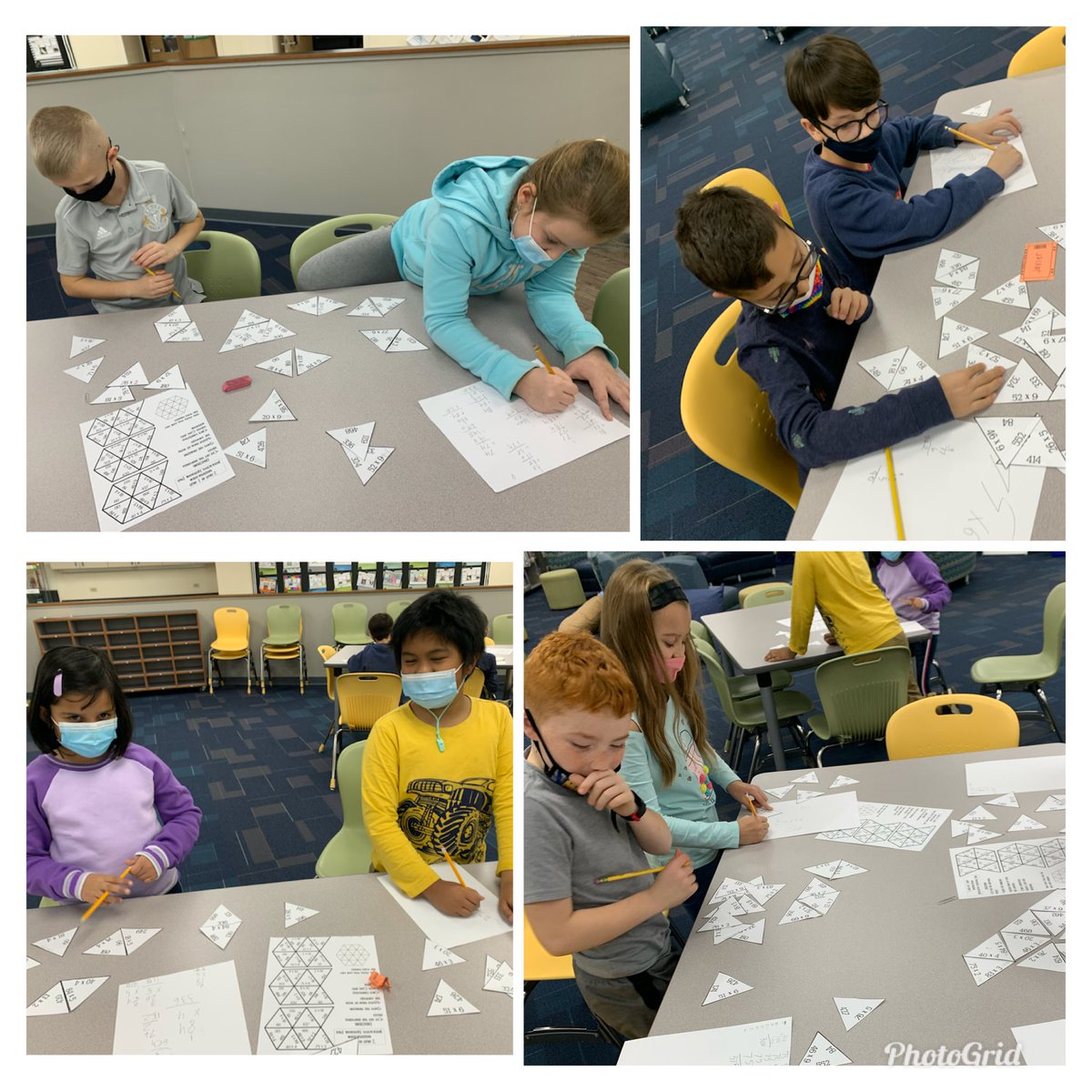 MrsTokarczyk's tweet photo. Working on double digit multiplication puzzles!! These 3rd graders are multiplication rock stars! @MrsDynak @room7_wv @Lilianazabache @WestviewSchool1 https://t.co/88cgf0SqWO