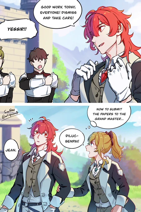 They're in love Your Honor 😭
(Read from right to left)

#GenshinImpact #Jealuc #ディルジン 