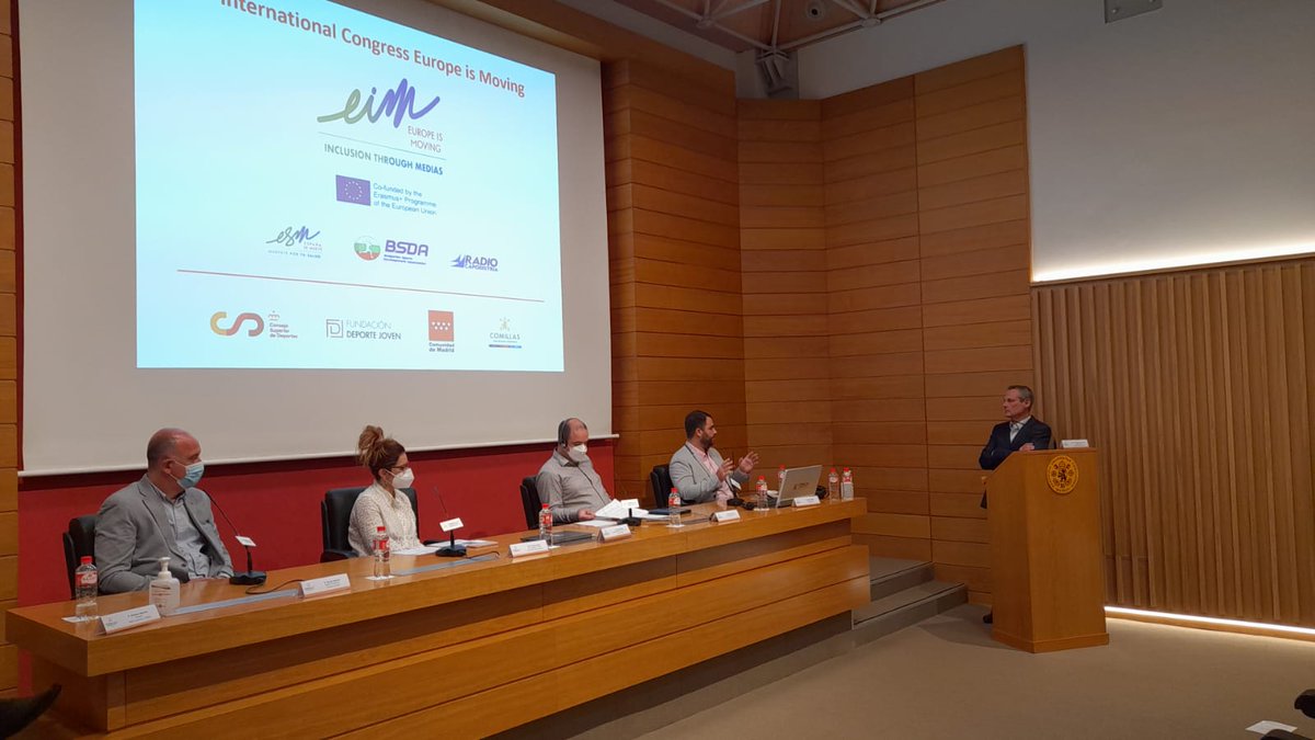 ✅ Finalizando la segunda mesa del 1er Congreso Internacional "Europe Is Moving"
👉 El objetivo del Congreso ha sido promocionar a través de la comunicación, la inclusión social y la igualdad de oportunidades a través del Deporte
