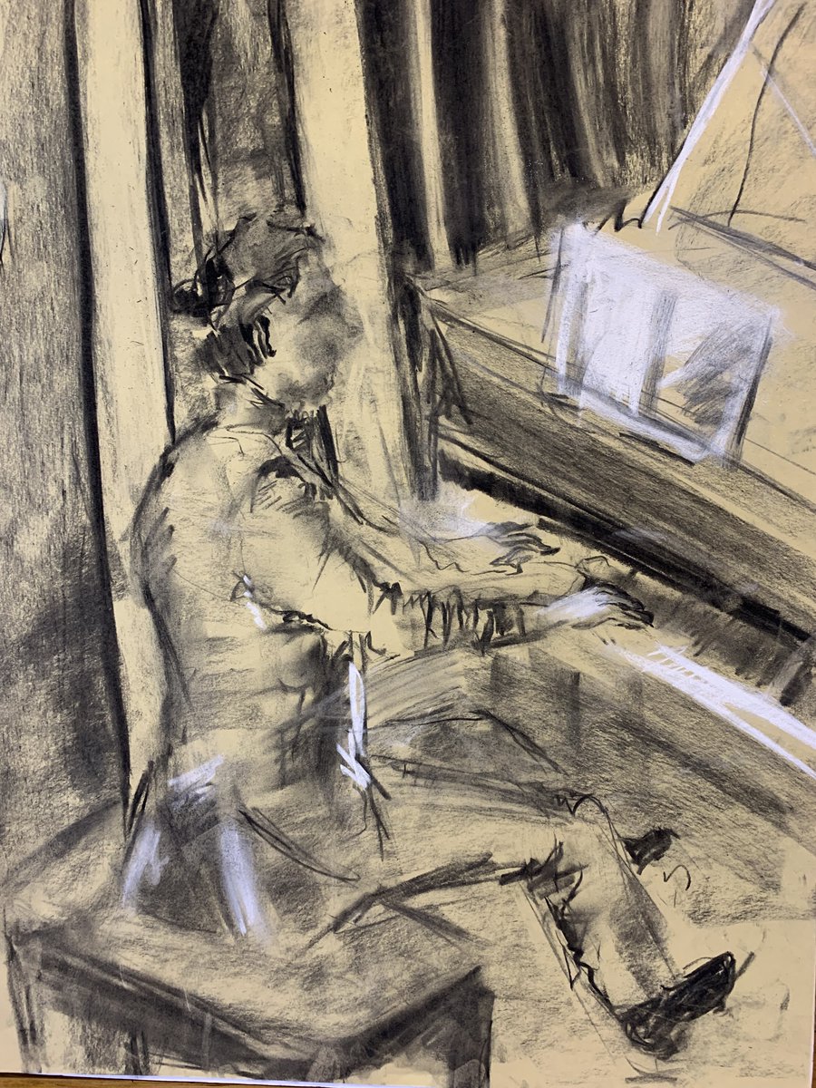 LPArtDesign's tweet photo. Another week of drawing the orchestra rehearsals for our Art Masterclass!

@LPSchool #artforall #soundofmusic #classicalmusic #orchestra #lifedrawing #drawingmusic #christmasmusic #leightonparkschool https://t.co/mPEakrwPQ6