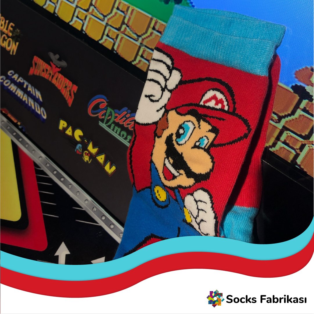 Sen de prensesini 👸 kurtarmak istiyorsan bu çoraplar tam da sana göre. 🍄

🖱️socksfabrikasi.com

#çorap #detail #mario #outfits