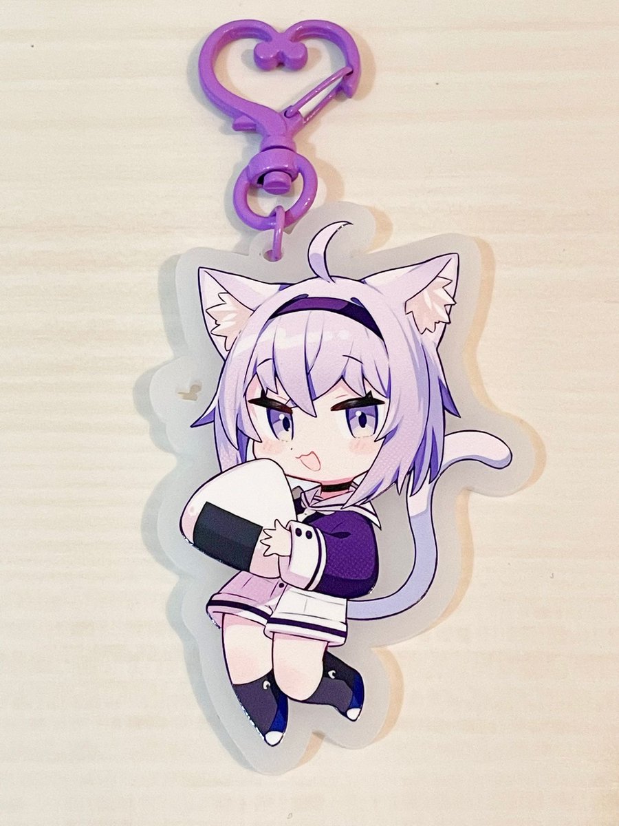 nekomata okayu 1girl animal ears cat ears tail cat tail purple hair solo  illustration images