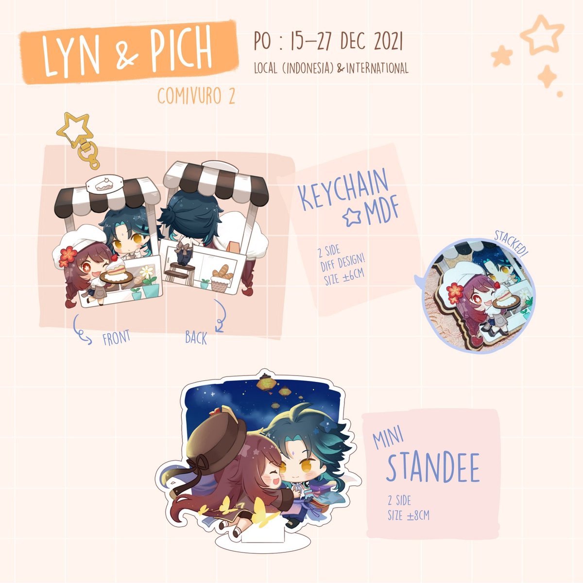 pichiruu's tweet photo. 🌼Comivuro 2 Catalogue 🌼

Hello! So I'll be joining Cfv2! Here's my and @lyneart18 catalogue! (1/4)

Pre order are open till 27th Dec ^^
Also open for international order 

Like and RTs are really appreciated! 💕

#GenshinImapct  #原神 #comivuro #Comivuro2  #comifurovirtual https://t.co/6mk0U0DB5Z