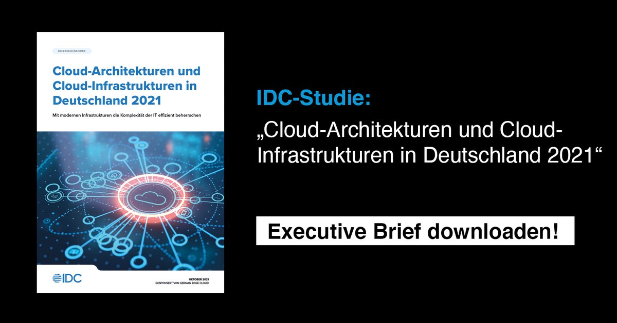 Der Stellenwert von #EdgeComputing in Verbindung mit #Cloud-Lösungen steigt. Eine <a href="/IDC_Deutschland/">IDC | DACH</a>-Studie zeigt: Mit modernen Infrastrukturen, die auf die #Edge vor Ort mit Anbindung an die Cloud setzen, lässt sich die Komplexität der IT beherrschen: gec.io/newsroom/downl…