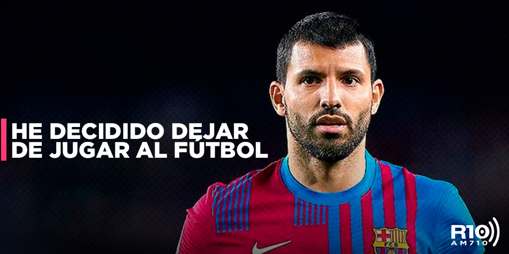 #AHORA 🔴 | En conferencia de prensa, <a href="/aguerosergiokun/">Sergio Kun Aguero</a> informó que ha decidido dejar de jugar al fútbol de manera profesional debido a la arritmia cardiaca que sufrió, #GraciasKun 🤟

El Sonido de la Realidad - 📲 radio10bahia.com.ar