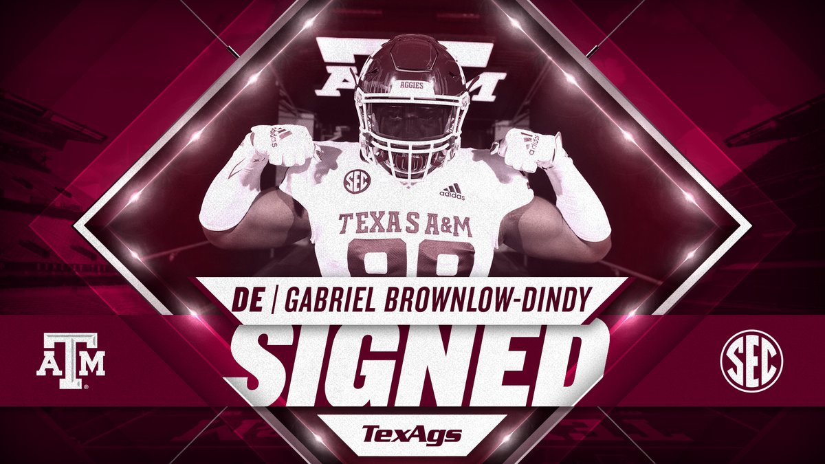 Texags 𝗦𝗜𝗚𝗡𝗘𝗗 De Gabriel Brownlow Dindy Lakeland Hs Lakeland Fl Welcome To Aggieland Dindygabriel T Co Ol0v6hgux2 Twitter