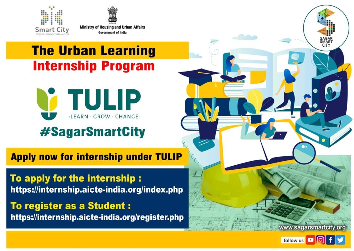 city_sagar's tweet photo. Future is created by what you do Today not Tomorrow, Today is the Opportunity to get Better.

#sagarsmartcity #tulip #urbanlearning #knowledge #opportunities 

To Apply for an internship: https://t.co/B6fb0ygWGa

To Register as Student: https://t.co/NXJmE1khSq https://t.co/sHeK9ZQGDv