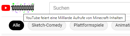 Hmm, wie schreibt man "eine Billion", <a href="/YouTube/">YouTube</a>? 🧐
