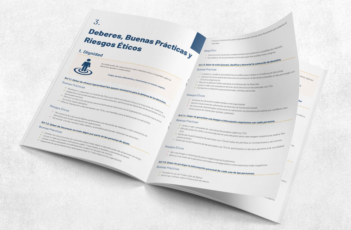 Autismo_Sevilla's tweet photo. ▶️ Presentamos nuestro nuevo CÓDIGO DE ÉTICA.

📌 Para Autismo Sevilla, el #CódigoDeÉtica es un documento que recoge una serie de normas que guiarán nuestro comportamiento basadas en unos #valores acordados y #compartidos por todos. 

Disponible en: https://t.co/NbAgEudINZ https://t.co/lTK97ScFFm