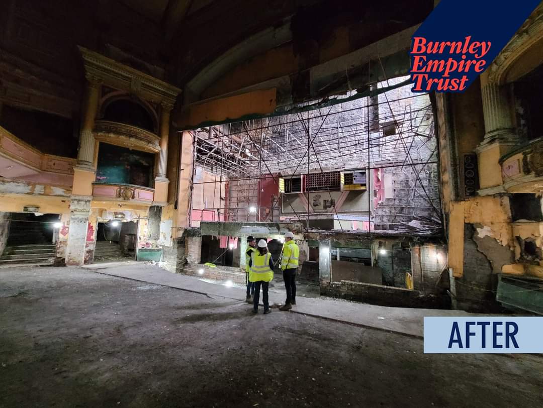 BurnleyEmpire's tweet photo. 🎁 1️⃣ 5️⃣ December ☃️
During the last 12 months we have achieve a huge step towards stabilising the #BurnleyEmpire whilst creating safe access for further building works to continue. Importantly this work is also taking us a step closer towards safe public access. https://t.co/qN90BRxgy1