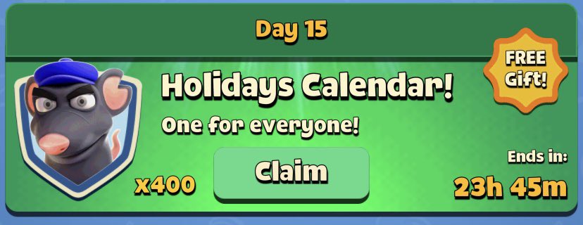 On the 15th day of Christmas <a href="/RumbleStars/">Rumble Stars Football ⚽️</a> gave to mee… 400 rats for free