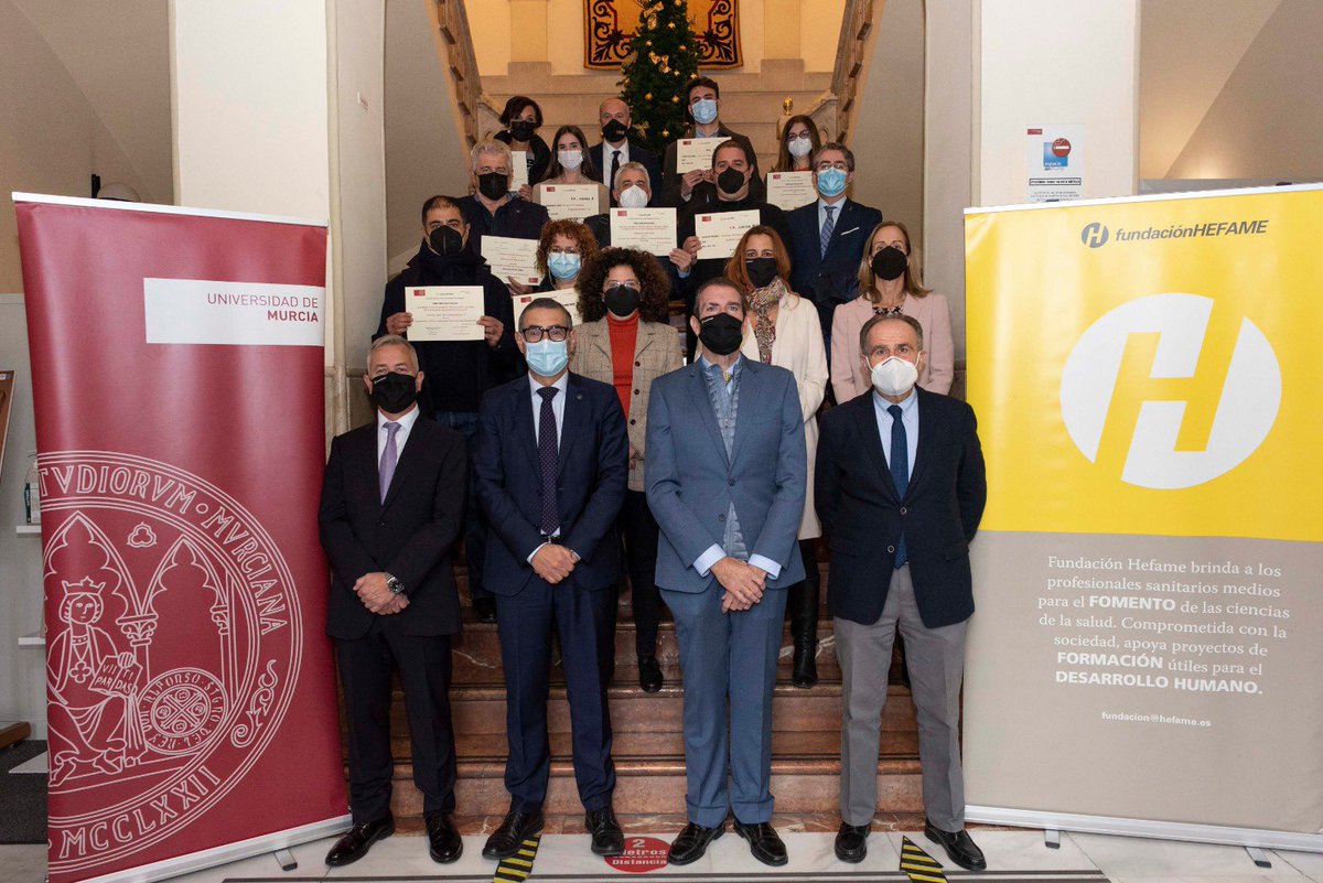 JoseLujanAlcarz's tweet photo. Las cátedras @UMU son un aliciente para nuestra comunidad universitaria y para las organizaciones que quieren potenciar la investigación y el desarrollo. Hoy @GrupoHEFAME_es premia los TFG de nuestros estudiantes, en distintas categorías, fomentando así su interés por la ciencia. https://t.co/DtDHtCx8Q9