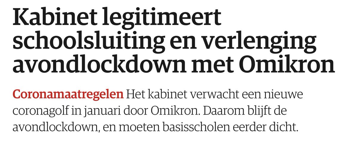 Dus, recapitulerend, rijke landen zitten op hun covidvaccins om de eigen bevolking voorrang te geven. De daardoor veel te lage vaccinatiegraad elders leidde tot mutatie van het virus tot Omikron en nu moet schoolsluiting en booster ons daartegen beschermen. Helder!