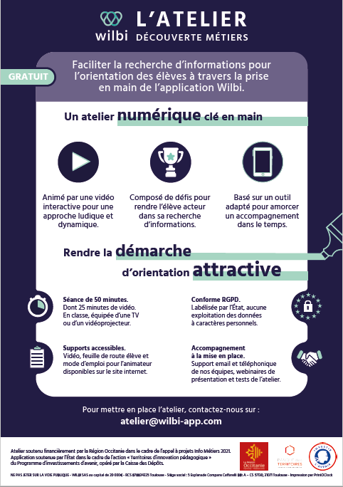 Vous êtes professeur et vous souhaitez aider vos élèves dans la découverte du monde professionnel ? L'Atelier découverte métiers est fait pour vous (et surtout pour eux). 1/3 👇