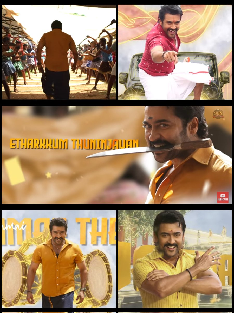 #EtharkkumThunindhavan - #VaadaThambi - Hook..👌 Semma energetic intro number which will surely bring the roof down in theatres..👌 #GVPrakash & #Anirudh are the best choice for the song..💥🤝

 #Suriya looks like a million bucks..🌟🔥 Back to #Vel days..💐👌 #ETFirstSingle ✌️