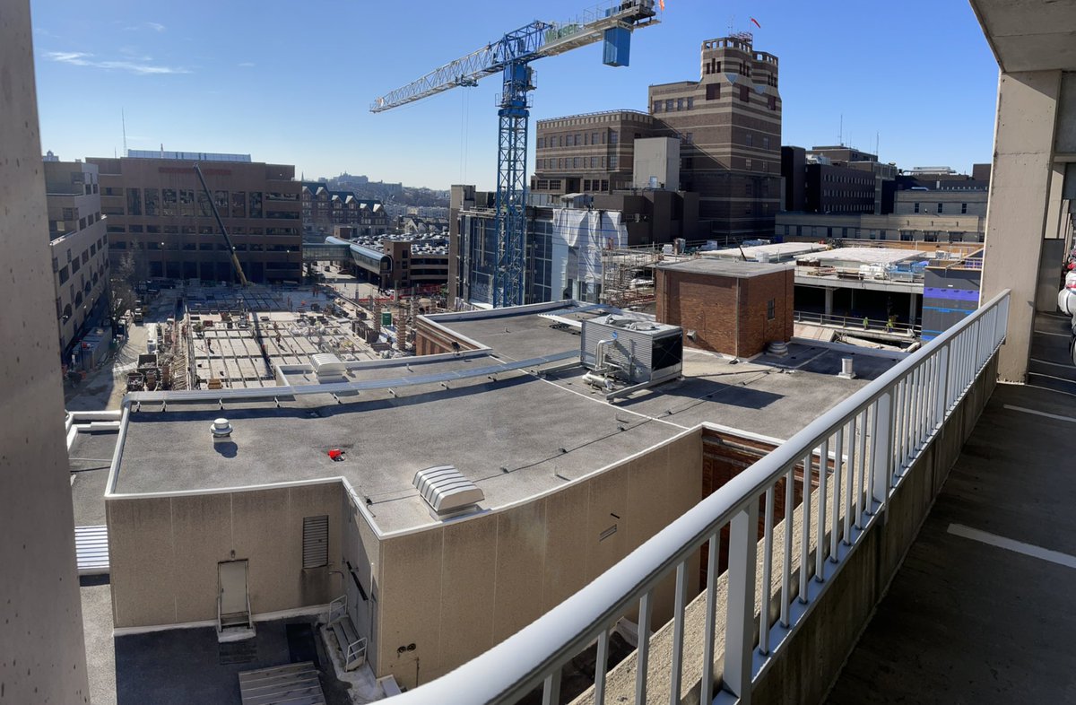 CincyIntMed's tweet photo. Construction views by day | night. #UC #expansion https://t.co/6V8RQu7z2H