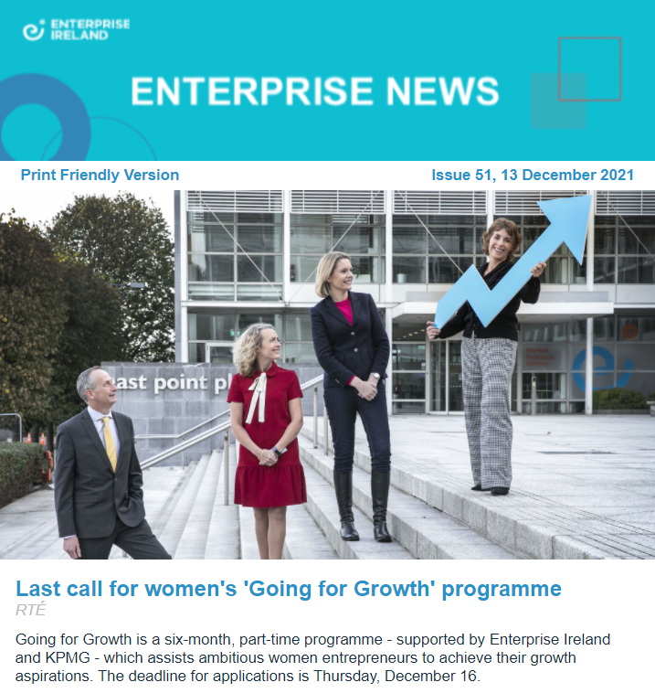 Good #Christmas #News! ¬ Issue 51, 13 December 2021 enterpriseireland.newsweaver.ie/1dkpvs9suq/b2l… #IrishAdvantage #Negocios #Innovacion #GlobalAmbition