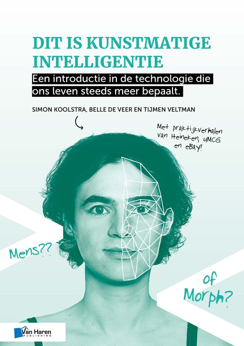 VanHarenPub's tweet photo. Our new book 'Dit is Kunstmatige Intelligentie', written by Simon Koolstra, Belle de Veer and Tijmen Veltman has reached the second place in the https://t.co/v7cqsHdP0O Top 100!  

What a great accomplishment, we are very proud! 
 #AI #artificialintelligence https://t.co/kMWDR0JsGC