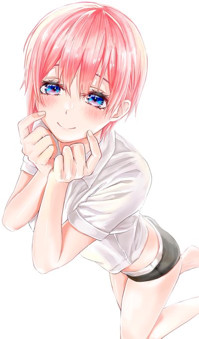 泉 シンさんがTwitterに投稿した中野一花(五等分の花嫁)のイラスト。