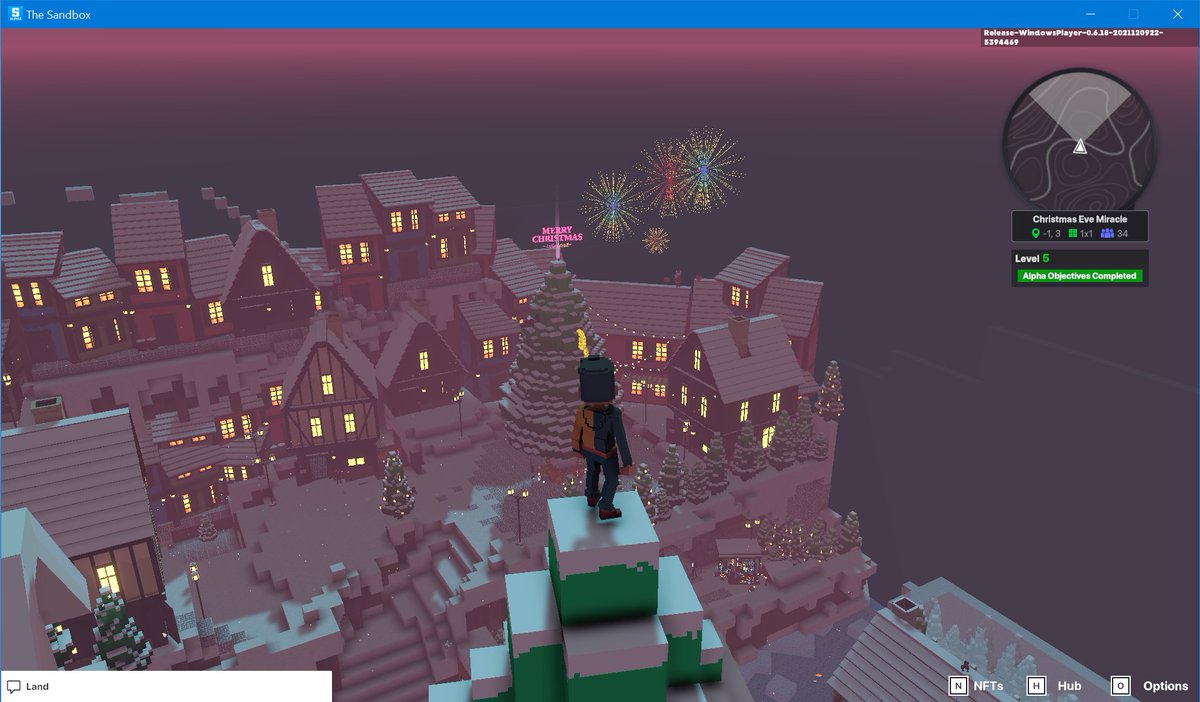 MekaellePenn's tweet photo. @LuluLand_World @TheSandboxGame @borgetsebastien @VeePyre @3PADyH @KingOfMeta 
Taking in the view and fireworks. Another day, another duck. https://t.co/FQhJEUFswj