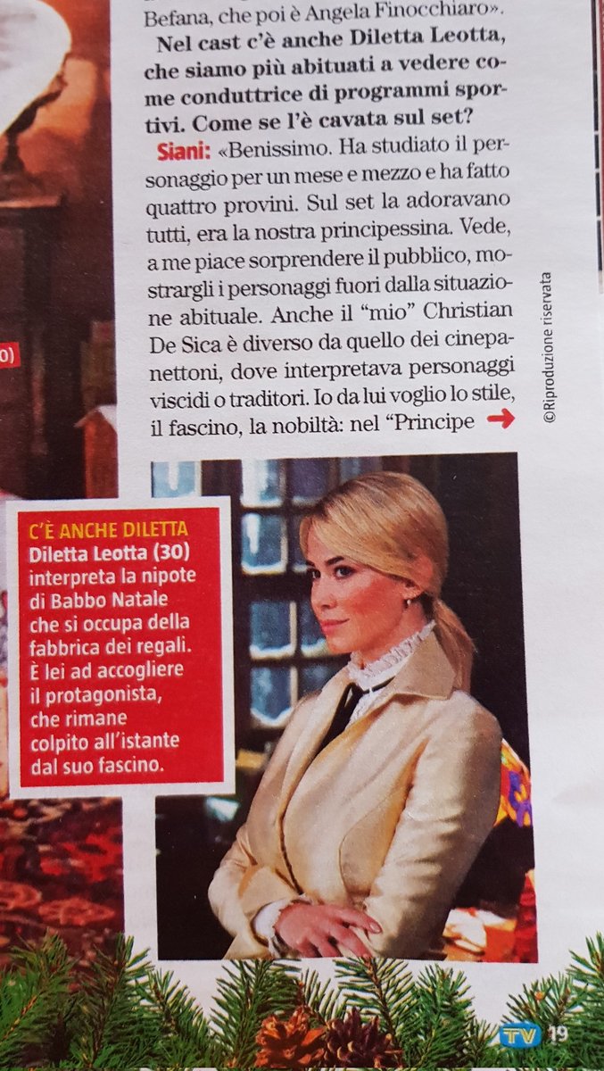 Articolo #TvSorrisieCanzoni su #ChiHaIncastratoBabboNatale ancora una volta #AlessandroSiani elogia #DilettaLeotta ... lo dirò sempre, sei una grande donna, professionale, intelligente, ironica e simpatica🔝❤grande Dile👏🏻 -1 e da domani tutti al cinema!🔝✈😍 @DilettaLeotta