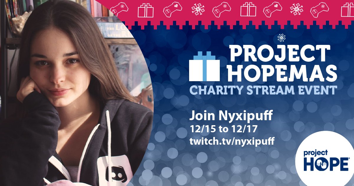 Project Hope On Twitter Nyxipuff S At It Again She S Going Live For Hopemas At 6 Am Pt 9 Am