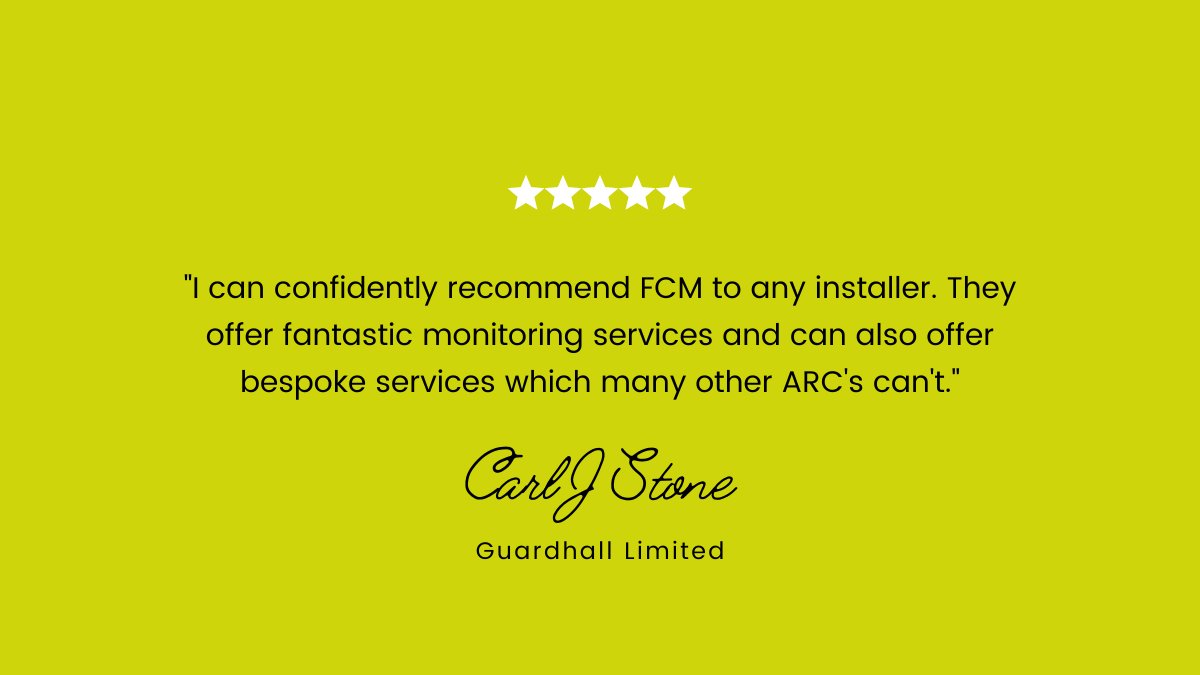FirstCountyMon's tweet photo. FCM's mission is to ensure that we provide first-class monitoring where ‘you’re more than just a number’.
#happyclients #clientfeedback #fcm #firstcountymonitoring #securitymonitoring #arc https://t.co/TCS2yFpz47