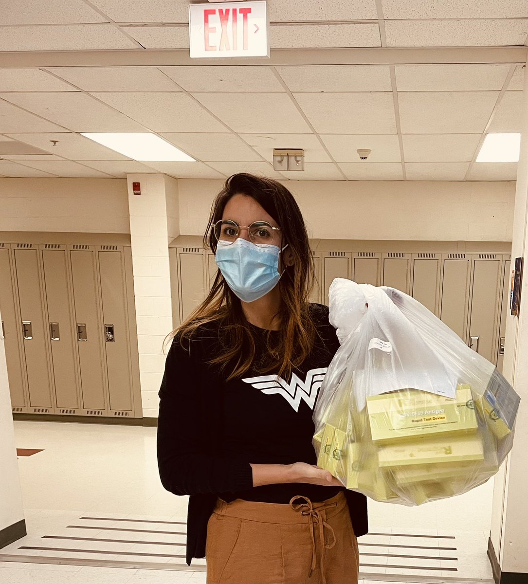 Picked up rapid test for my students this morning. Teachers get none. <a href="/ONeducation/">Education Ontario</a> thank you for making us educators feel disposable.
