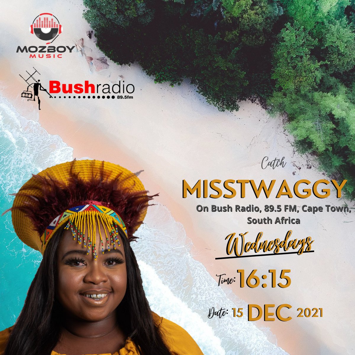 Catch <a href="/Misstwaggy2/">Misstwaggy</a> live on <a href="/Bushradio/">Bush Radio 89.5 FM</a> at 16:15pm today! 

#ngifunawena #mozboymusic