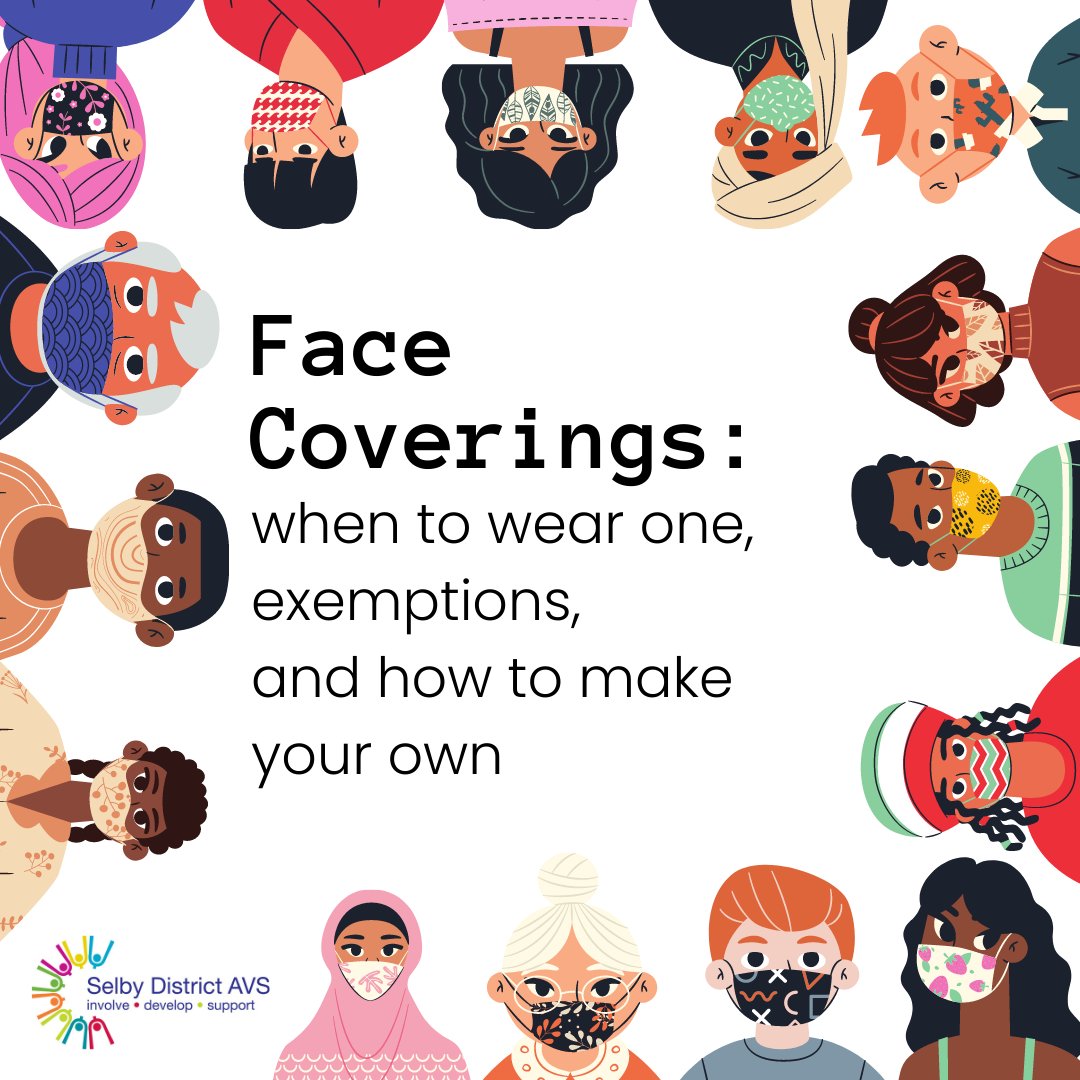 New face coverings guidance is out! Please check out:

Face coverings: when to wear one, exemptions, and how to make your own - GOV.UK (gov.uk) 

to find out the most up-to-date information on how to stay safe wearing a face-covering👈👀